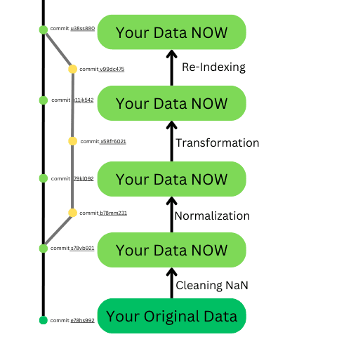 Data version control system to track changes in data while performing the ML operations. It also track complete data lineage with ease.